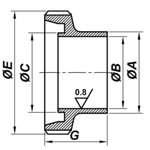DIN Imperial Weldable Malepart