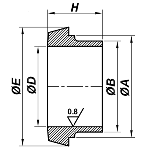 DIN Imperial Weldable Liner